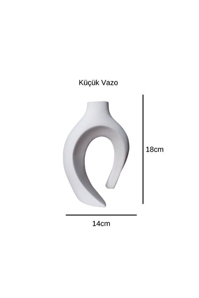ZEALL DESIGNS Dekoratif Seramik Konsept 2'li Sarmaşık Vazo 1 Adet Gül Mumluk 1 Adet Fincan Mumluk