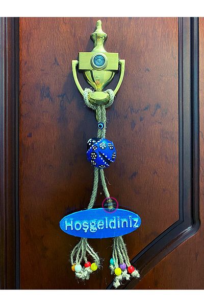Mirvano Lucky Garden Blue Ladybug Door Στολίδι, Διακοσμητικό Στολίδι, Καλώς ορίσατε