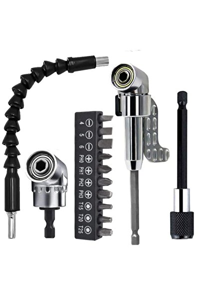 Depolife Matkap Için Vidalama Uç Seti Altıgen Hex Köşe Kör Vidalama Adaptörü Hızlı Bits Adaptör Esnek Hortum