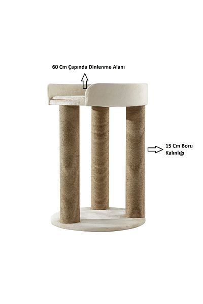WoolArt Nando - Cat Scratching - Cat Rest - Thick Pipe