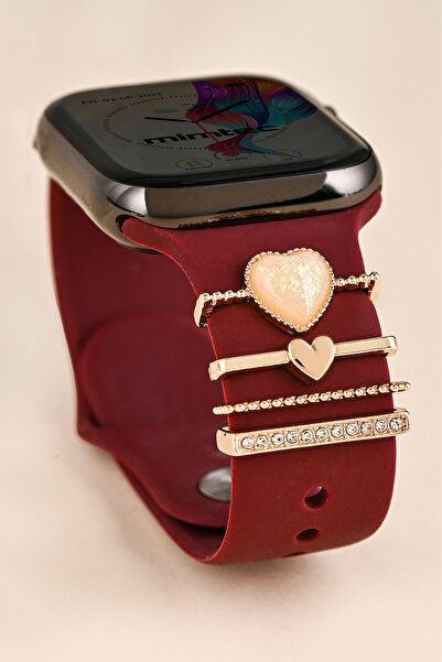 mimtec Apple Watch Uyumlu Charm Huawei Watch Fit 2 Uyumlu Charm Aksesuar Süs ...