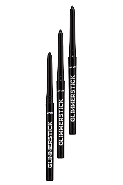 AVON مجموعة ثلاثية من أقلام تحديد العيون القابلة للإغلاق والمصعد من Glimmerst...