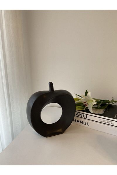 stilinbu Κεραμικό Βάζο Apple H27 - Μαύρο