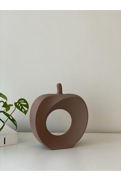 stilinbu Κεραμικό Βάζο Apple H25 - Καφέ