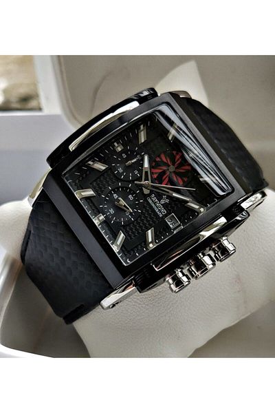Raymond Swiss 8309 Black Corner Men's Wristwatch