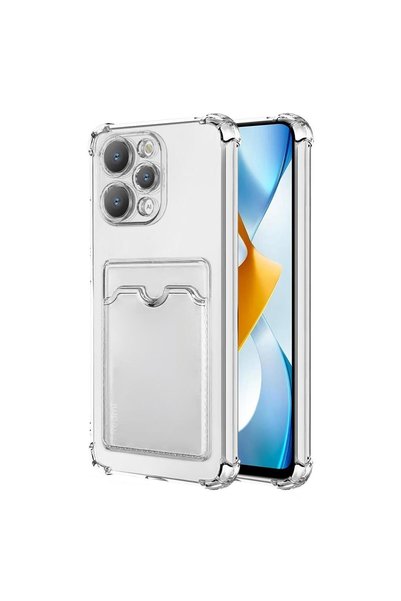 Microsonic Xiaomi Redmi 12 Card Slot Shock Case Transparent