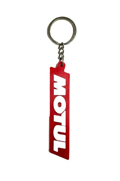 Motul Motor Anahtarlığı Kırmızı Beyaz Silikon