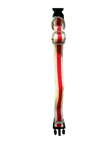 Glipet Red-White 3 Piece Chest Collar Set 2 Cm Size M