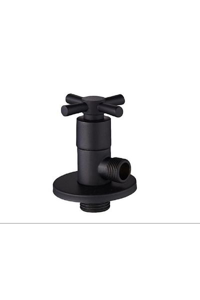 İSAOĞLU YAPI Black Bidet Tap Matte Black Intermediate Tap 2 Pieces Complete Set Bidet Tap Black