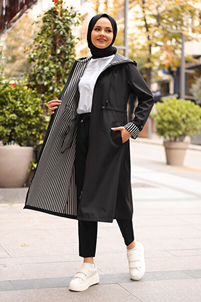 benguen Εποχιακή καμπαρντίνα 2060 Μαύρο