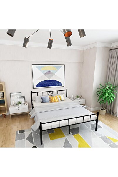 Özgök Tarım ÖZGÖK TARIM Metal Karyola, CNS Başlıklı Metal Karyola Siyah Renk,...