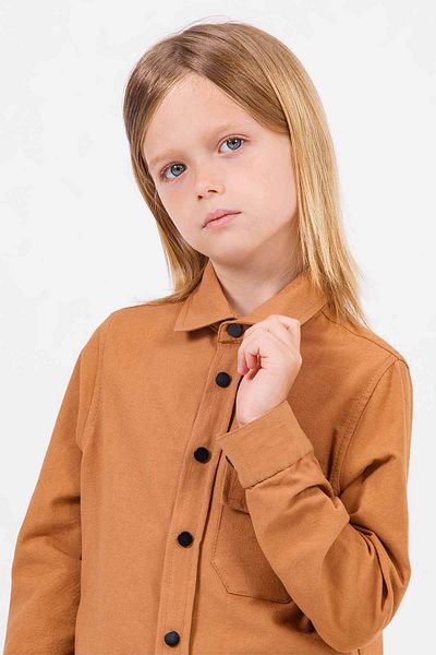 Gold Class Kidswear Риза за момче със сгъваеми ръкави и джобове