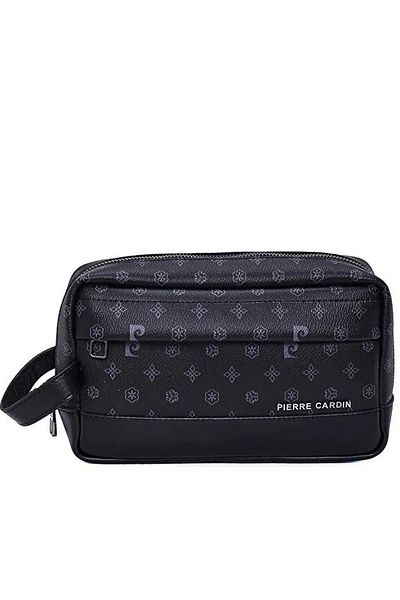 Pierre Cardin 01pc002000 Men's Handbag Hand Quilt Clutch Bag Printed Black