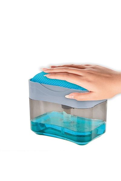 ALBAK Life Albak Life Pumped Liquid Soap Dispenser with Sponge Chamber and Spongematic