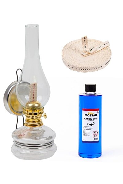 Sözen ŞEHRİMOSTARKIRK1 HEDİYELİ Klasik Gaz Lambası SET 250 Ml Kandil Yağ 20 C...