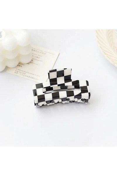 Roberta Lorenz Tile Checkered Latch Buckle 7cm| High Quality Acetate Material Buy 4 Pay 3