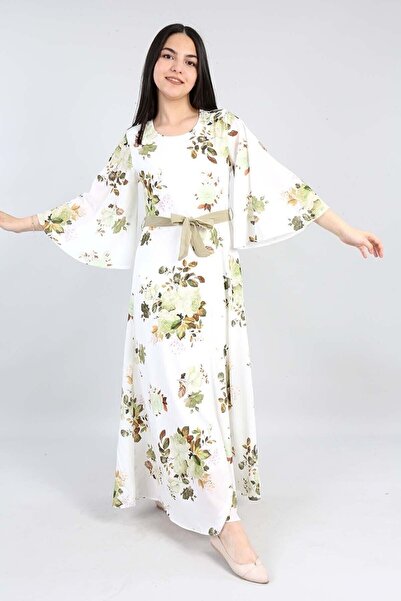 Jannock Girl's Chiffon Fabric Long Summer Dress