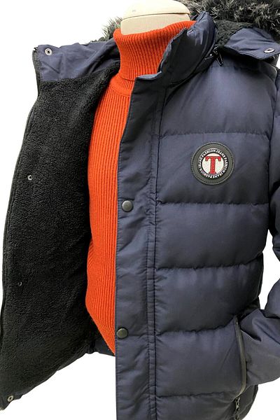 Jannock Boy's Inflatable Dense Fiber Filled Winter Water Resistant Thick Coat Jacket