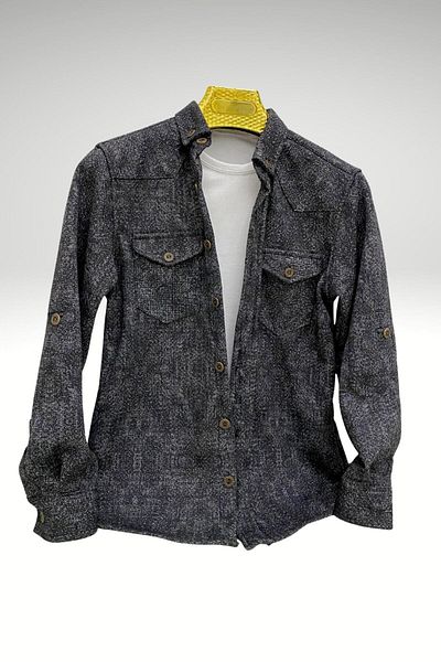Jannock Cămașă pliabilă pentru băiat, flanel, bumbac, cu mâneci duble