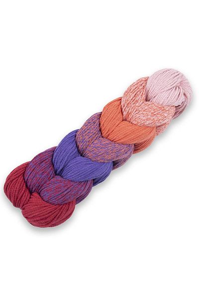 Spagettiyarn Πλεκτό νήμα χειρός Macrame Ombre Begonia