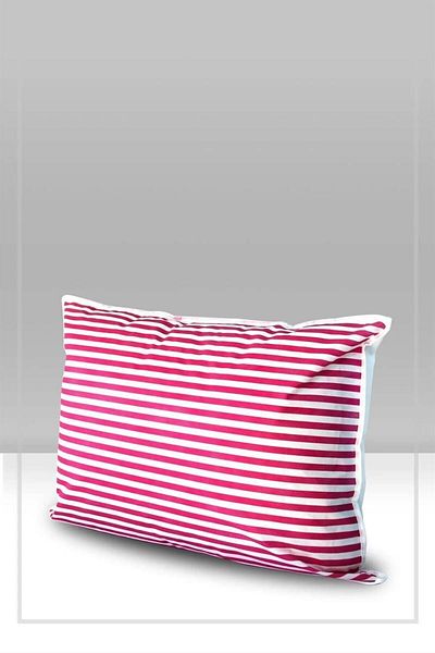 Vedsey Home Organizer 70x50 εκ. Μαξιλάρι Hurç Pink ριγέ και οργανωτή ρούχων