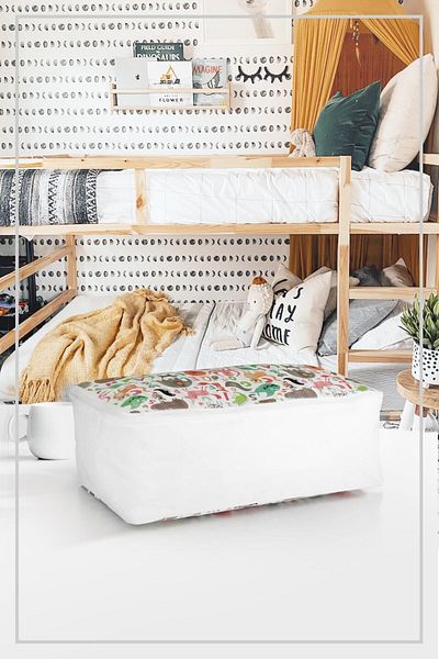 Vedsey Home Organizer 50X25X20 cm Medium Size Base and under Sofa Bed - Dressed Children's Pattern