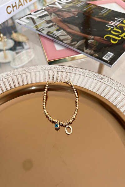 Trendy Butik حرف O وعين الشر متدلية سوار دوريكا