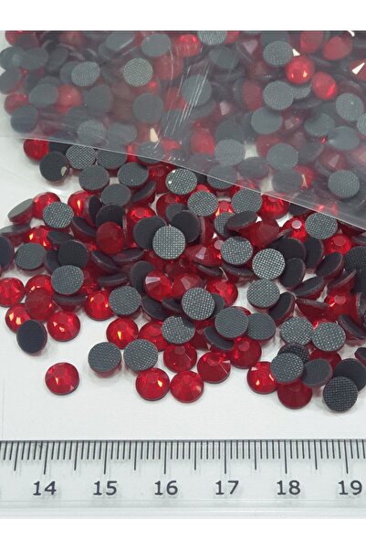 CRYSTALSHOP حجر لاصق مع مكواة Dmc Hotfix Ss30 باللون الأحمر (720 قطعة ~ 100 جرام)