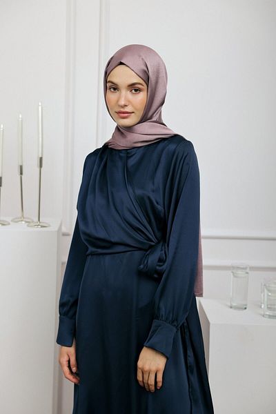 Modakaşmir Devore Satin Series Şal Violet