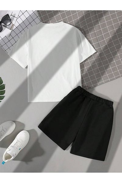 BYMEER băiat nu se uită niciodată cu imprimeu jos ust pantaloni scurți