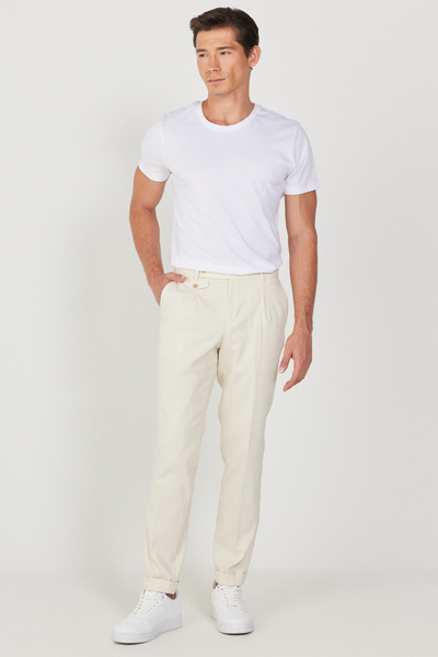 ALTINYILDIZ CLASSICS Pantaloni Dobby slim fit cu buzunare laterale