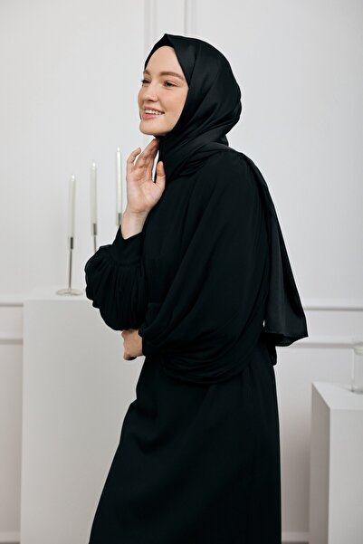 Modakaşmir Şal din seria Devore Satin Negru