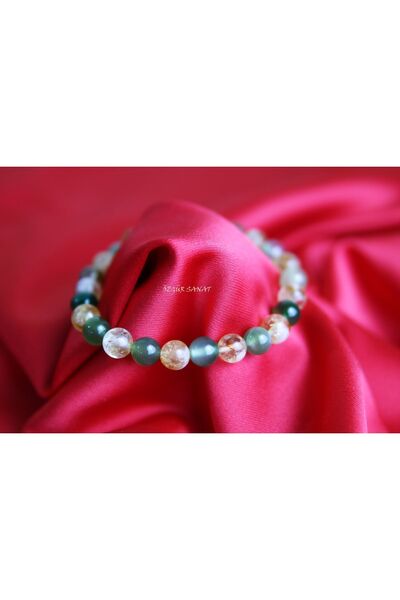 Özgür Sanat Atölyesi سوار من الحجر الطبيعي، سوار من السترين، هدية