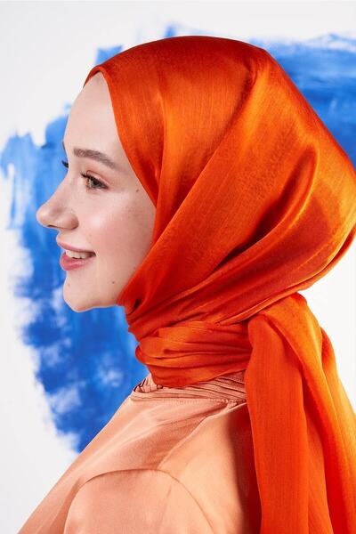 Modakaşmir Şal Janjan Portocaliu