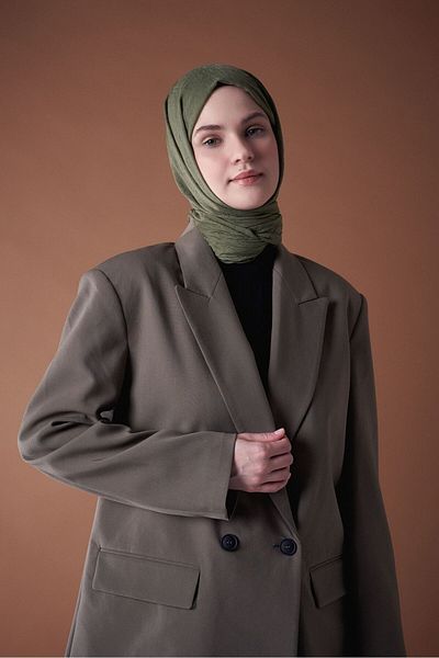 Modakaşmir Σειρά Bamboo Shawl Khaki