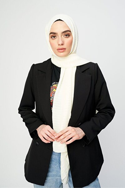 Modakaşmir Σάλι Misto Cotton Series Ecru