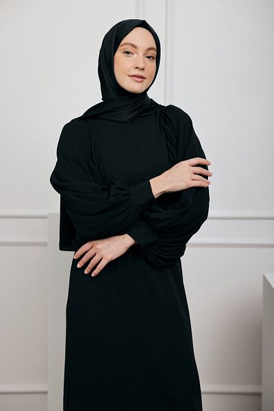 Modakaşmir Şal din seria Devore Satin Negru