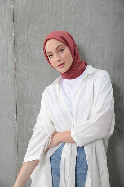 Modakaşmir Σειρά Cosy Cotton Σάλ Dusty Rose