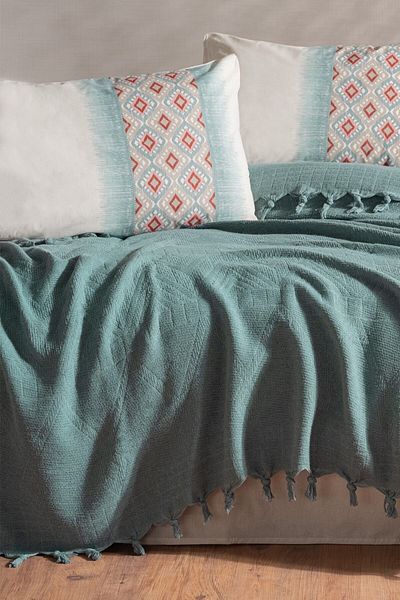 Cotton Box Σετ Jacquard Double Pique Papina Mint