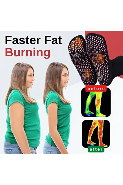 Genel Markalar Turmalin Zayıflama Sağlık Çorabı Kendinden Isıtma Termal Sıcak Kış Spor Kayak Manyetik Terapi