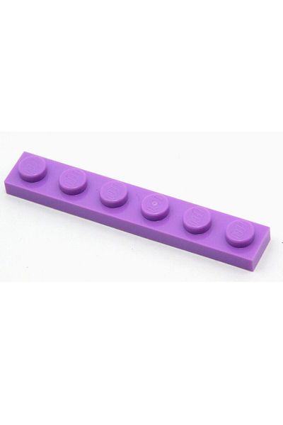 LEGO Moc Custom - 1X6 Lilac Flat Brick Accessory Plate, 4 Pieces to Send