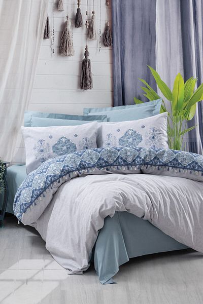Cotton Box Set cuvertură dublu Candy Jeni Blue