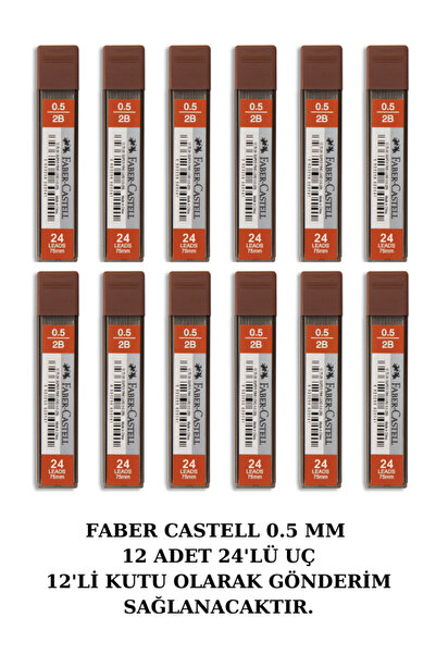 Faber Castell SÜPER FİNE LEAD 2B 60 MM 0.5 UÇ 12’Lİ KUTU