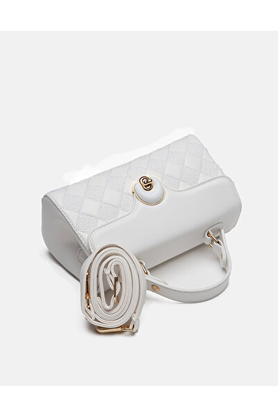 Lgrande Venali Kapitone Nakışlı Çift Gözlü Omuz Askılı kadın Çantası