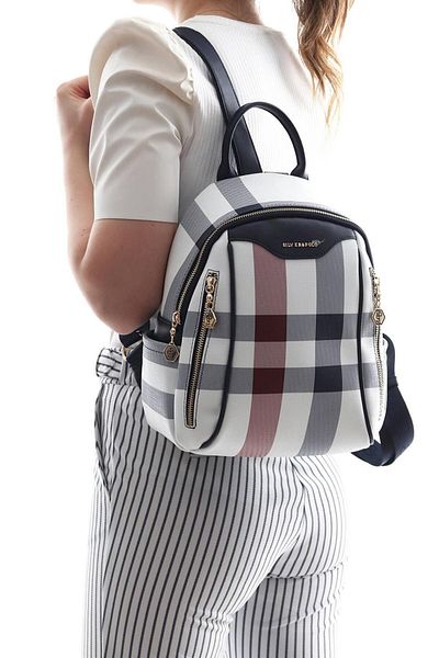 Silver Polo Γυναικείο σακίδιο πλάτης Silver & Polo White - Laci Sp906