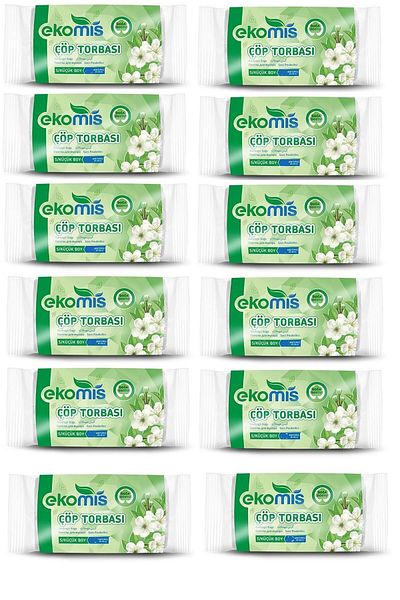 Ekomis S Small Size 30 Pieces Garbage Bags x 12 Pieces