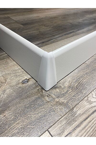 PashaDekor 8 cm Beyaz Düz Süpürgelik iç köşe dış köşe aparat