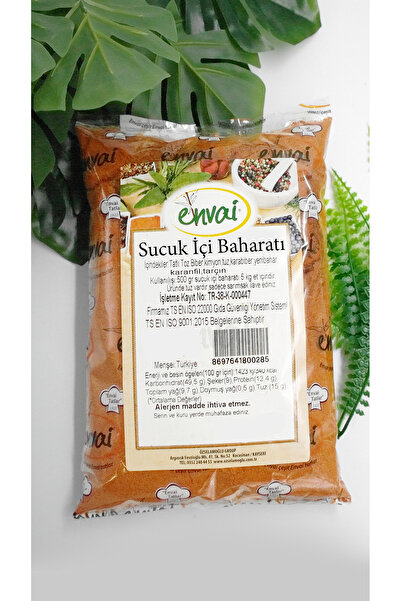 Envai Doğal Evlik Sucuk Içi Baharatı 500 Gr