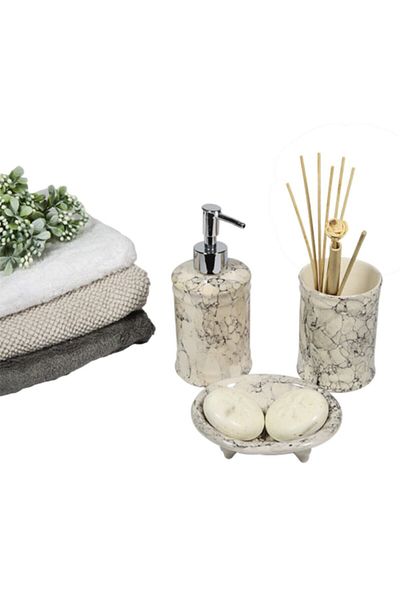 RED SERAMİK White Collection 3-Piece Bathroom Set