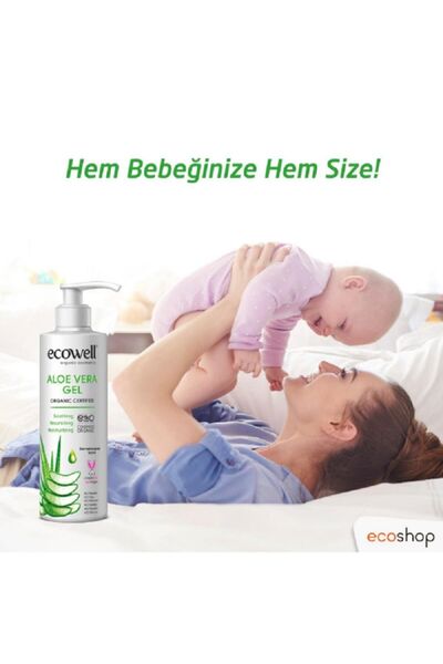 Ecowell Organik Aloe Vera Jel 200 Ml + Ilaç Saklama Kutusu Hediye